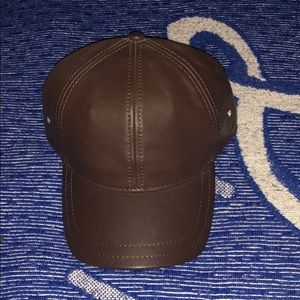 Leather cap